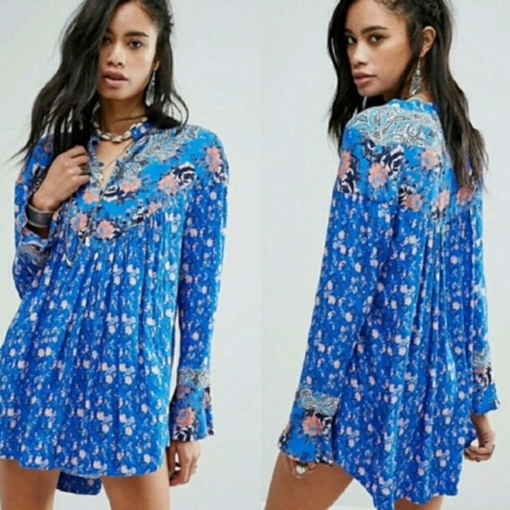 Free People Wildflower Fields floral Tunic